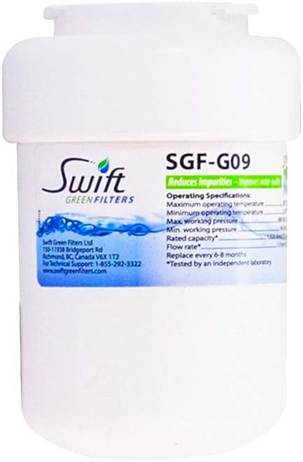 Swift Green Filters SGF-G9 Replacement Refrigerator Water Filter for MWF, WF287, 46-9991,EFF-6013A,46-9905 (1 Pack) Made in USA...