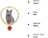 Cat Necklace Collar with Heart Rhinestone Pendant, Lightweight Adjustable Shine Diamond Cute Girl Wedding Birthday Party Pet Necklace Costume Acce...