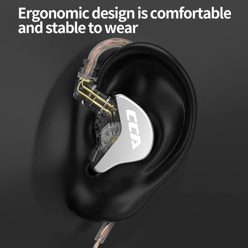 erjigo Wired in-Ear Earbuds Headphones CCA CRA Dynamic Crystal-Clear Sound, Ergonomic Comfort-Fit, 10mm Dynamic Driver, Noise Isolating, Bass Driv...