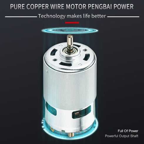 775 DC Motor 12-24V 12000RPM Large Torque Micro Motor for Power Tools/DIY Toys/Vacuum Cleaners Fans with Double Ball Bearing, High Speed DC Small ...