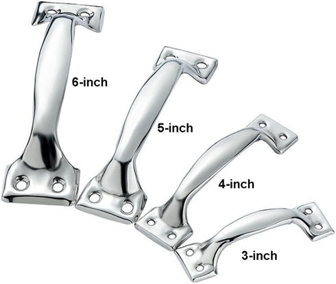DayCount® Pack of 20 Silver Tone Stainless Steel Pull Handles Grips Grab Handle Silver Utility Pull for Windows Doors (5-inch)...