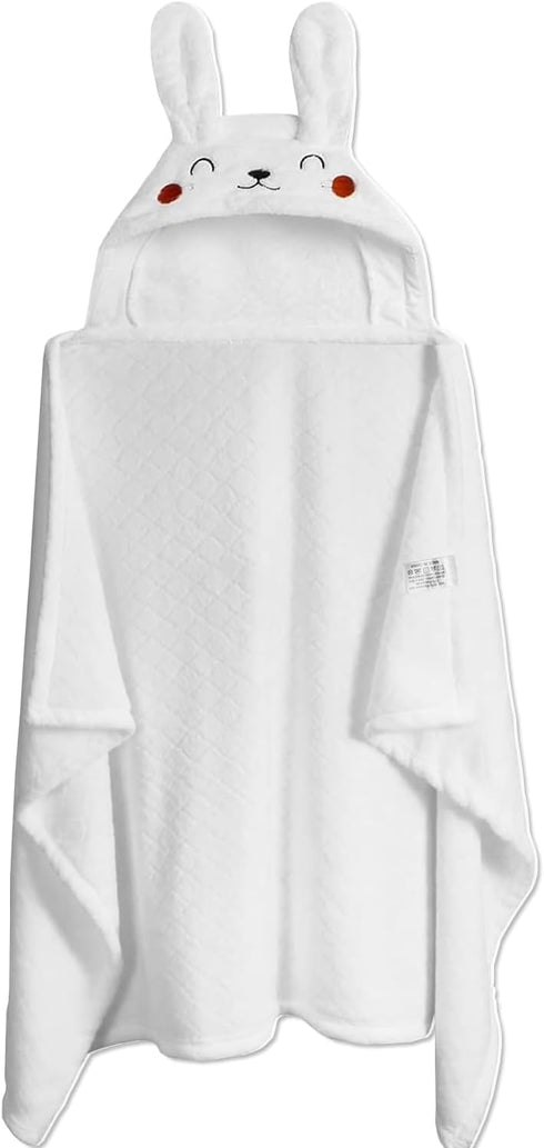 Baby Towels with Hood, Baby Stuff Absorbent Toddler Bath Towel, Soft Bath Towel for Babie, Toddler, Infant - (Rabbit, 50 x 32 Inch)...