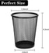 Gwybkq Pencil Holder 6 Packs for Desk Mesh Pen Cups Metal Pencil Holder Desk Organizers and Storage...