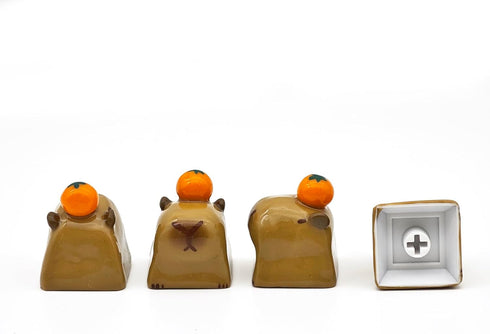 Cartoon Capybara Keycap,Custom 3D Handmade Clay Artisan ESC Keycap,Cute Keycaps Personalized Replacement Key Caps for Cherry MX Mechanical Gaming ...