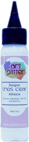 Art Institute Glitter Designer Dries Clear Adhesive 2 OZ W/Black SPOUT...