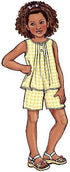 BUTTERICK PATTERNS B4176 Children's/Girls' Top, Dress, Shorts and Pants, Size 2-3-4-5...