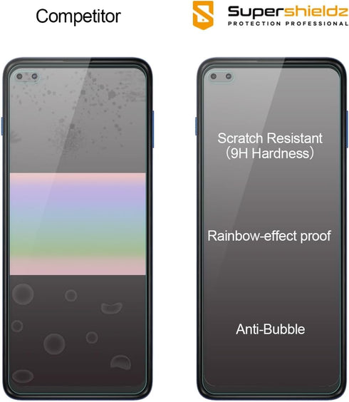 Supershieldz (3 Pack) Designed for Motorola Moto G100 Tempered Glass Screen Protector, Anti Scratch, Bubble Free...
