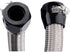 Flexible Rubber Pipe Clamps - 6AN Hose Finisher Clamp with Screw Band for 3/8 Fuel Line, 4Pcs/Pack Black Hose Connectors, Great for Fuel/Oil/Diese...