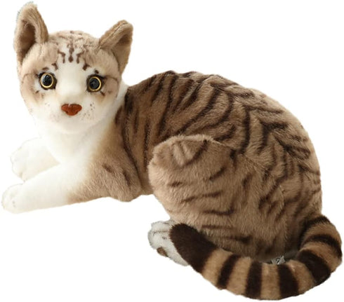 Siamese Cat Stuffed Animal, Shorthair Cat Realistic Plush Cat Stuffed Toys, Gift for Kids 12inches (B)...