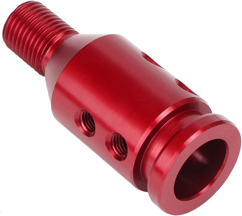 Universal Gear Shift Knob Adapter, Automotive Manual Transmission Non Threaded Shifter Kit Car Aluminum Alloy Racing Replacement Boot Retainer Sti...