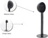 2pcs 10g 2-in-1 Plastic Coffee Measuring Spoon Coffee Scoop for Ground Coffee Tea Salt Dessert Sugar with Pressed Bottom Cooking Spoon Tool Access...