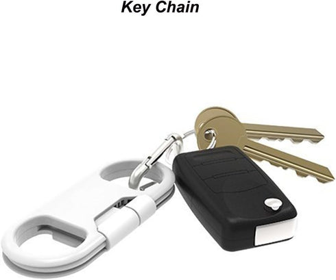 iPhone Charge Lightning Cable + Keychain + Bottle Opener + Aluminum Carabiner,Portable Multifunction Keychain Bottle Opener USB Charging Cord Shor...