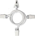 40 Pack Curtain Rings with Clips, Drapery Clips with Rings, Drapes Rings 1.26 in Interior Diameter, Fits up to 1 in Curtain Rod, White...