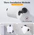 Toilet Paper Holder, SUS304 Stainless Steel Toilet Paper Holders, Toilet Paper Holder Wall Mounted for Bathroom, Washroom, Kitchen(1pcs Brushed Go...
