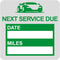 Oil Change Stickers Static Cling, MeshaKippa Green 60pcs Clear Oil Change Windshield Cling Stickers...