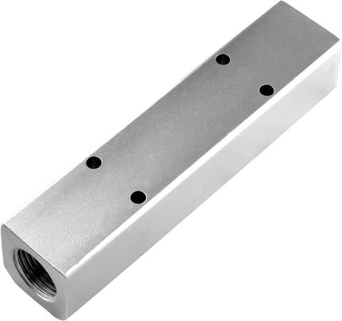 4 Way Pneumatic Manifold Air Distribution Block, Compressed Air Manifold Pneumatic Block, Air Coupler Fast Connector for Pneumatic Air Compressor...