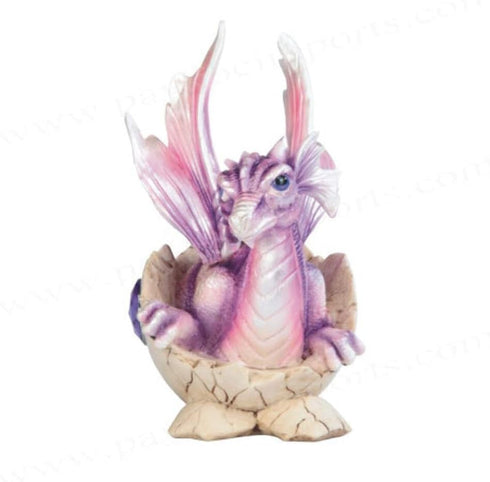 StealStreet SS-G-71468 Purple Baby Dragon in Eggshell with Gem Figurine, 5.5"...
