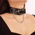 Black Leather Thick Choker with Heart Pendant Necklace for Women Girls Music Festival Costume Punk Jewelry...