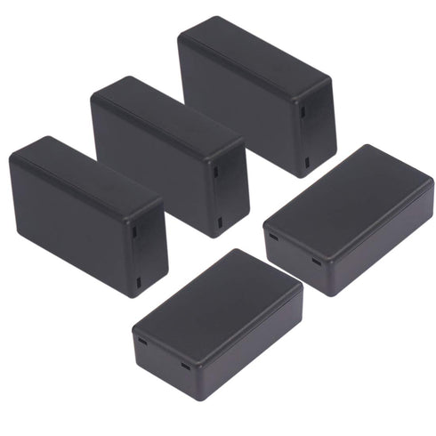 Zulkit 5Pcs Project Boxes ABS Plastic Electrical Project Case Power Junction Box Black 2.8 x 1.7 x 0.91 Inch (72 x 42 x 23mm)...