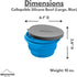 Collapsible Silicone Bowl (Large (Blue))...