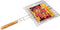 Barbeque Grill Basket, Portable BBQ Grilling Baskets with Long Handle, Stainless Steel Grilling Basket for Fish Vegetables Steak Shrimp Chops Outd...