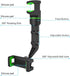 Rotato Grip Cell Phone Holder,Rotato Grip Phone Holder,Multi-Function Universal Adjustable Auto,Mirror Mount Phone Holder,360° Car Rearview Mirror...