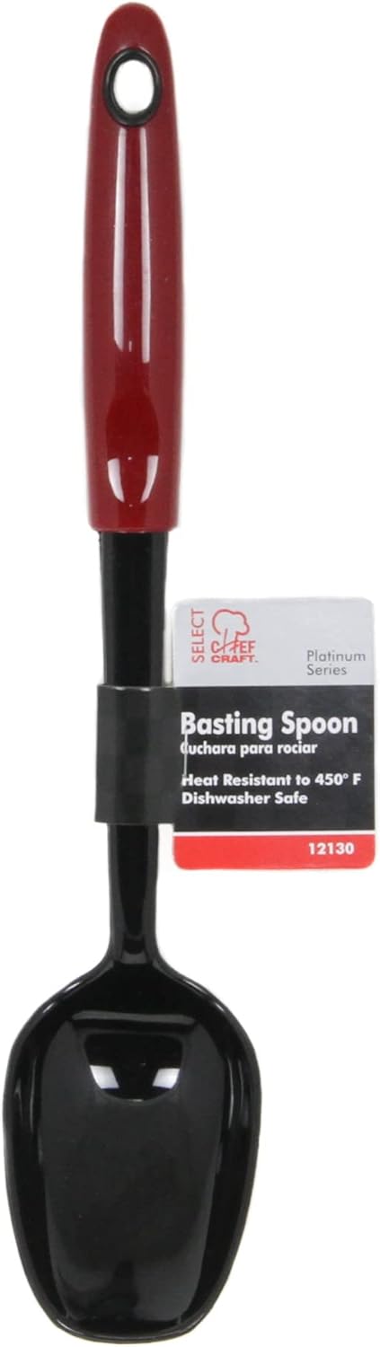 Chef Craft Select Nylon Basting Spoon, 12 inch, Red...