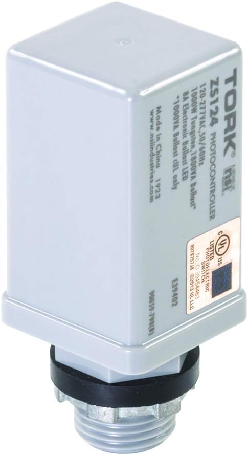 TORK ZS124 Electronic Photocontrol Swivel-Advanced LongLife ZeroCross-Instant Response-8A LED Rated-105-305V...