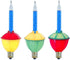 Novelty Lights 3 Light Traditional Christmas Bubble Light Replacement Pack, Blue, 3 Pack...