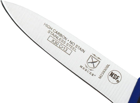 Mercer Culinary Millennia Colors 3-Inch Slim Paring Knife, Blue...