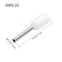 uxcell 2000 Pcs Insulated Ferrule Wire Connector Electrical Crimp Terminal 22 AWG for Electrical Projects White...