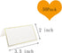 50 Pack Tent Cards with Gold Foil Border for Weddings, Banquets, Events, 2 x 3.5 Inches...