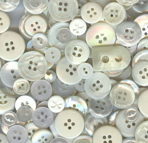 Buttons Galore Haberdashery Button, Ivory/Pearl...