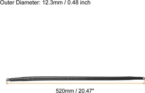PATIKIL 12.3mm OD A Type Spring Tube Bender 520mm Long for 16mm 3/8" PVC Pipe in Home Renovations and Electrician Wiring...