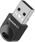 Bluetooth 5.1 Adapter for PC, USB Bluetooth Dongle 5.1 EDR, for Desktop, Laptop, Mouse, Keyboard, Printers, Speakers, Headphones, Supports Windows...