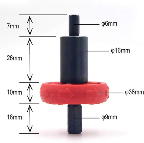 Red Jump Start Electric Engine Drill Bit Adapter for Troy Bilt Plug Button Jump Start Troy Bilt Craftsman Quick Start String Trimmers, Outdoor Pow...