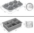 ROTTAY Ice Cube Trays (Set of 2), Sphere Ice Ball Maker with Lid & Large Square Ice Cube Maker for Whiskey, Cocktails and Homemade, Keep Drinks Ch...