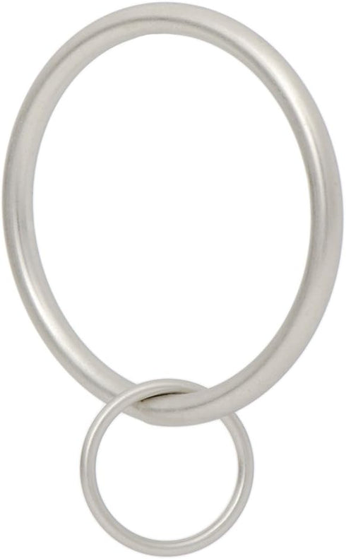 Ivilon Drapery Eyelet Curtain Rings - 2" Ring Loop for Hook Pins, Set of 14 - Satin Nickel...