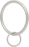 Ivilon Drapery Eyelet Curtain Rings - 2" Ring Loop for Hook Pins, Set of 14 - Satin Nickel...
