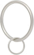Ivilon Drapery Eyelet Curtain Rings - 2" Ring Loop for Hook Pins, Set of 14 - Satin Nickel...