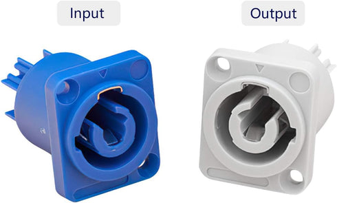 Powercon Connector Input and Output 2 Set, Suitable for Nac3fca Powercon Power Connector Plug, Powercon Female Jack Ac Connector to Male Powercon...