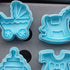 TinkSky Cute 3D Baby Shirt Bottle Pushchair Rocking Horse Shaped Cake Fondant Cookies Plunger Cutters Molds Set (Random Color)...
