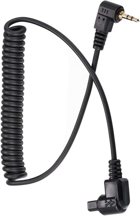 2.5mm-C3 Camera Remote Control Shutter Release Cable Cord for Canon EOS 6D Mark II, 5D Mark IV III II, 5DS 5DR, 7D Mark II, 1D X Mark II, 1D, 1DS ...