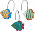 Fish Shower Curtain Hooks Rings for Under The Sea Bathroom Decor, Beach Shower Curtain Hooks, Nautical Shower Curtain Hooks, Decorative Shower Cur...