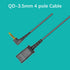 3.5mm Headset Adapter Cable Compatible with Plantronics QD for Android Cell Phone Smartphone Tablet Mac Laptop & Other Smart Devices with Single 3...