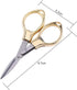 Portable Scissor Keychain Small Mini Folding Scissors Stainless Steel Cutter with Keyring Hole Glassess Shaped Scissors for Travel/School/Office/C...