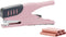 NatSumeBasics Plier Effortless Stapler & 1000 Rose Gold Staples, Handheld Stapler 45 Sheet Capacity Heavy Duty Manual Staplers for Office Accessor...