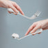 BESTonZON Adaptive Fork and Spoon Angled Utensils Curved Flatware Self Feeding Silverware Anti Shake Tableware for Elderly Patients Left and Handl...