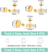 UNICRAFTALE 18 Sets 3 Sizes Stainless Steel Stud Earring Findings Stud Earring Cabochons Tray 6/8/10mm Golden DIY Blank Dome Earring Making Kits w...