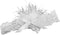 Vintage Feather Brooch Wedding Garter, Small, White...
